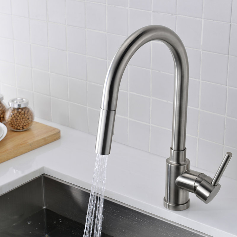 OAKLAND Pull Down Kitchen Faucet, Brushed