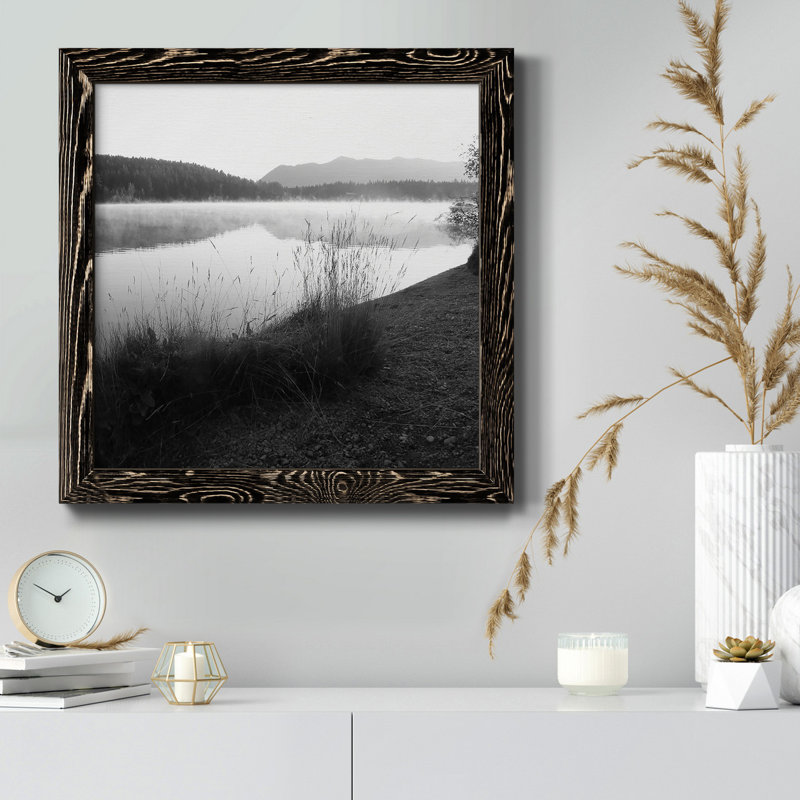 «Garden Play II», peinture sur toile encadrée, H 17 po x l 17 po x P 1,5 po, Cadre noir