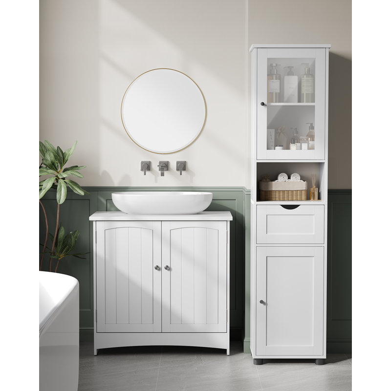 Susie Linen Cabinet, White