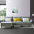 102 " Velvet L-Shaped Sofa & Chaise-1927985594