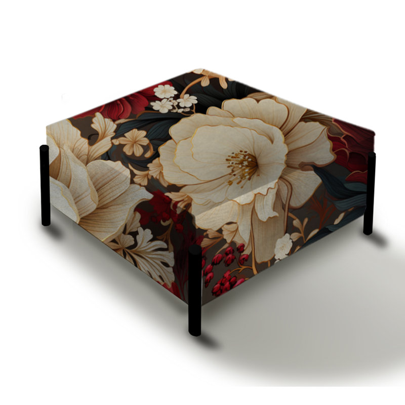Riches coquelicots riches beige et rouge opulent III