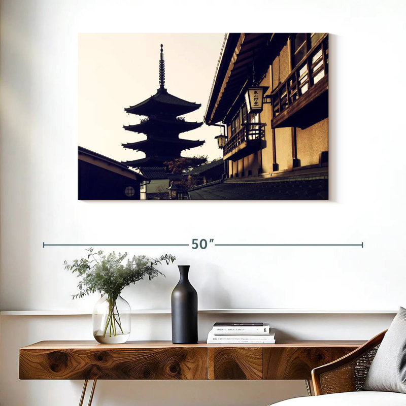 Adella Kofukuji Temple Silhouette, 26" H x 39" W