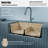 Karran Quartz 32'' X 19-1/2'' Double Bowl 50/50 Undermount Kitchen Sink Kit-54821677