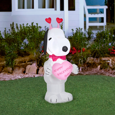 Gonflable avec serre-tête Snoopy avec Heart