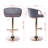 Therman Swivel Upholstered Adjustable Height Counter Stool with Metal Frame-446762881