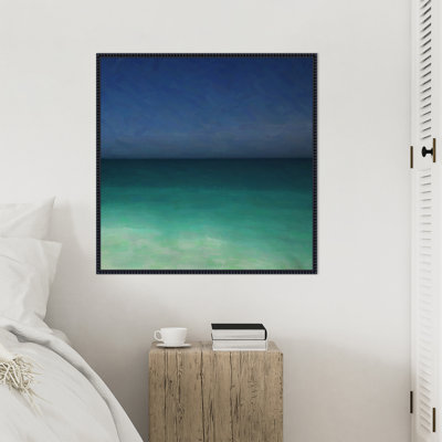 Tropical Ocean by Lynann Colligan Framed Canvas Wall Art Print