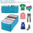 Wardrobe Clothes Organizer Fabric Foldable Closet Drawer Organizers and Storage Boxes, 7 + 12 Grids-801051285