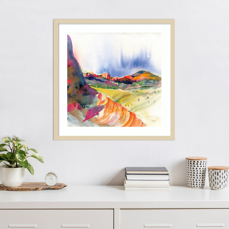 «Lookout Point Horizon» par Kristy Rice, impression sur bois encadrée, H 25 po x l 25 po