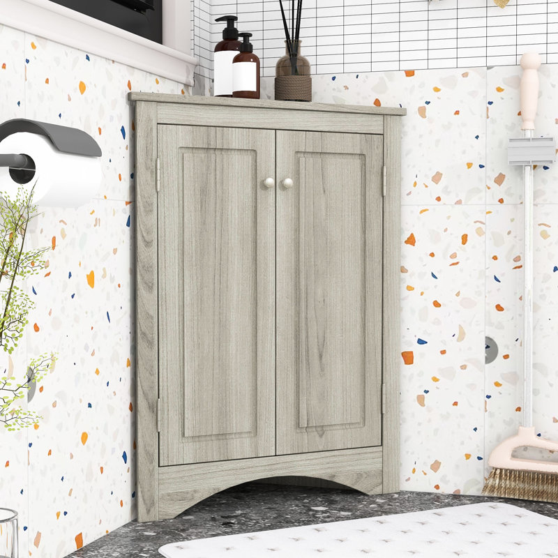 Armoire de rangement pour salle de bain avec tablettes, Noir