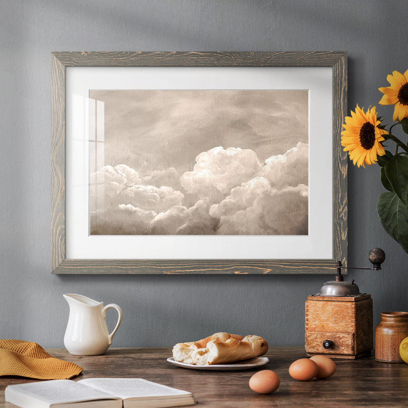 Nuage peint I, H 14 po x l 20 po x P 1,5 po, Gris