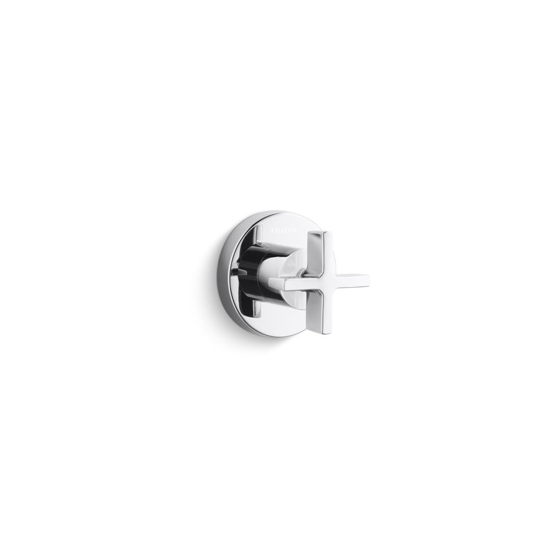 One™ Volume Control Trim, Cross Handle, Chrome
