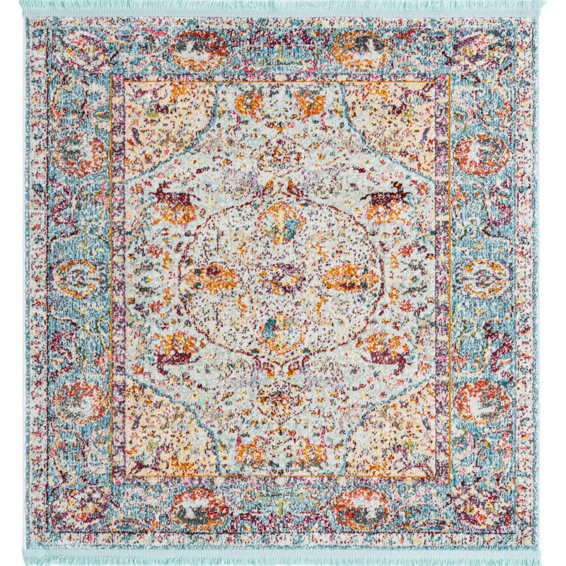 Oriental Indoor Rug, Square 5'