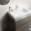 Bathroom Vanity In Gray Color - , Ergonomic, Silent Drawer Modern 24", Gray, Large Storage Space
