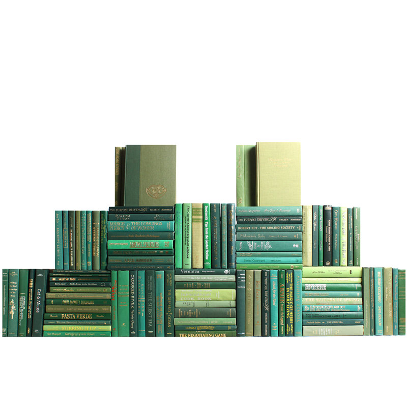 Modern Boxwood Book Wall, 100