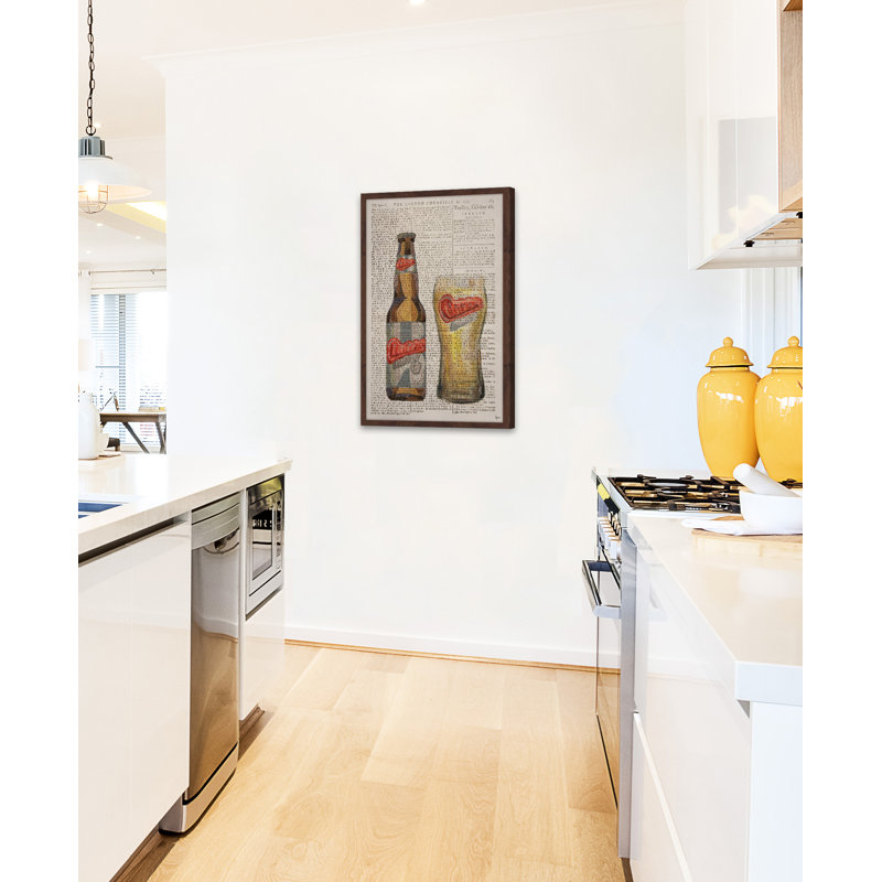 « carlsberg time », reproduction d’impression encadrée, H 18 po x l 12 po x P 1,5 po