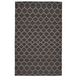 Hallock Geometric Hand Hooked Wool Charcoal Area Rug