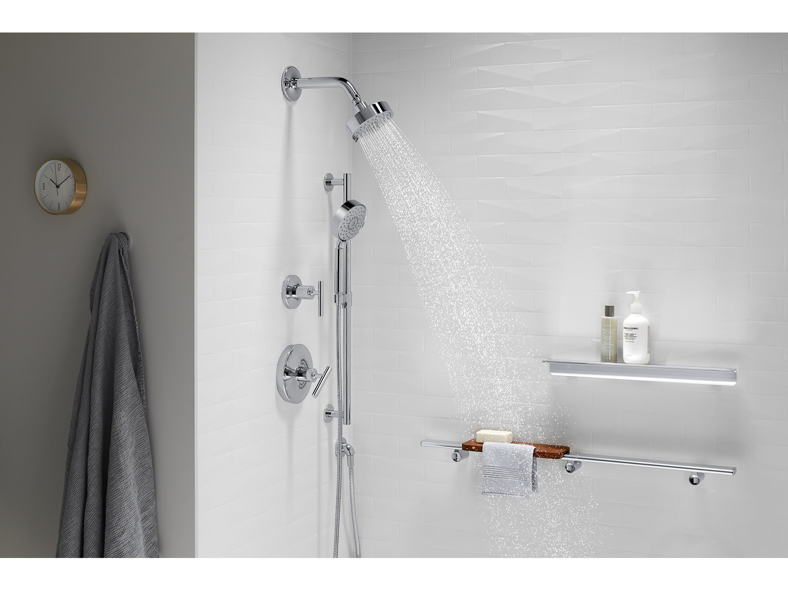 Purist Stillness Wall-Mount Supply Elbow, Polished Chrome