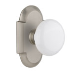 Cottage Plate with White Porcelain Door Knob