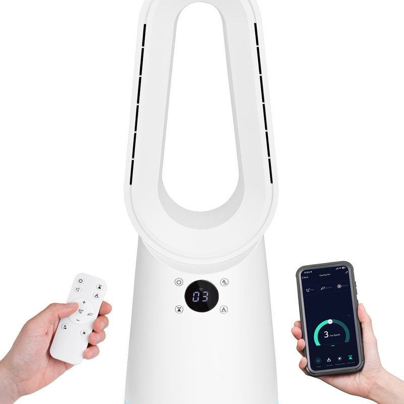 Russell Hobbs® RHCBLDL10SM, Smart Bladeless Cooling Fan in White, White