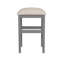 Ensemble de tabourets de salle à manger gris clair et gris