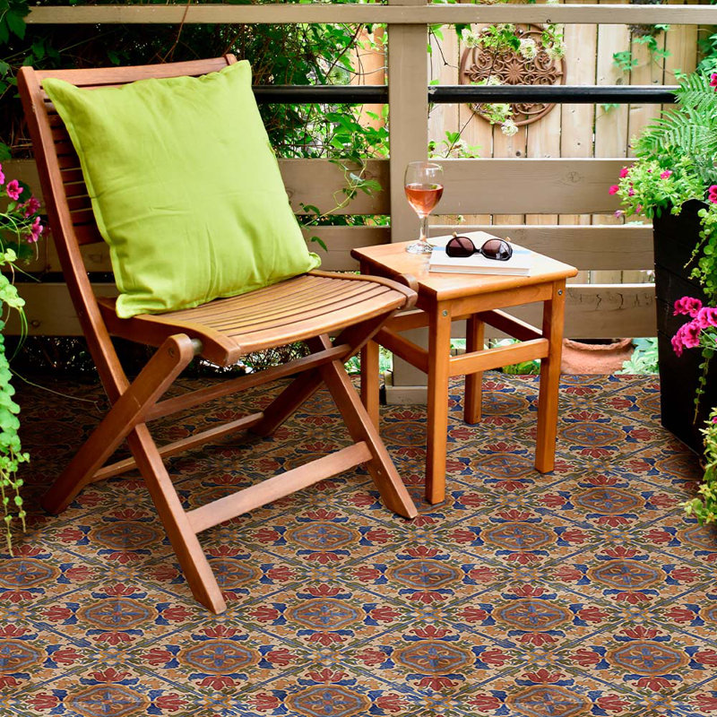 Cotto Rosa 4,5 x 4,5 motif Lara