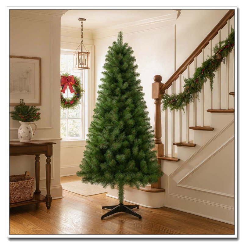 Arbre de Noël artificiel à charnière 6 pi non éclairé