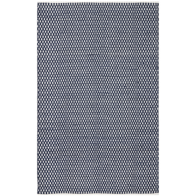 Mckenna Geometric Cotton Hand Woven Area Rug, Rectangle 152 x 244 cm
