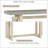 Contemporary Console Table With Wood Top