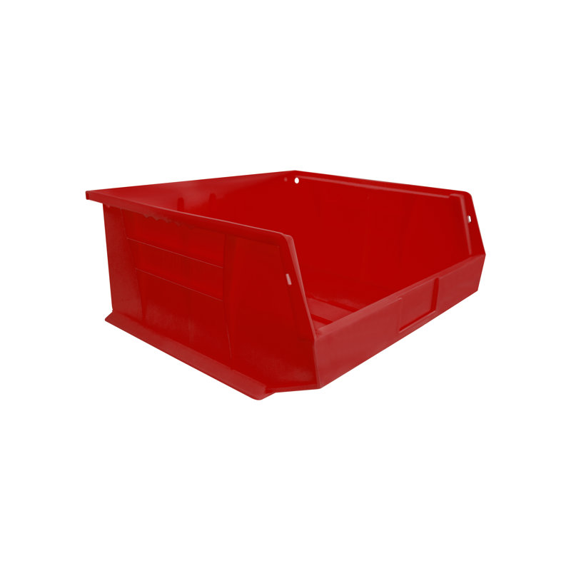 Rebrilliant Plastic Decorative Bin, Red