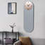Jeni Mirrored Oval Wall Clock