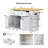 Storage Kitchen Island with  5 Open Side Racks-1439064625