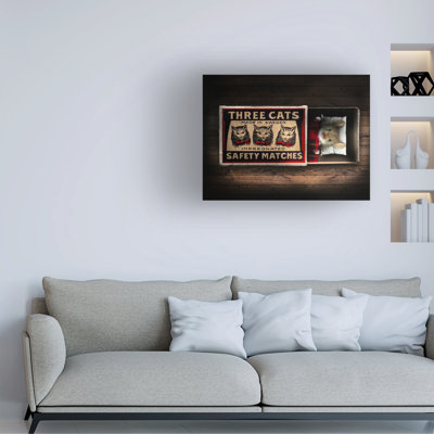 Toile tendue - John Hovenstine «Mouse in matchbox», art mural pour salon, chambre à coucher ou bureau - 18 x 24