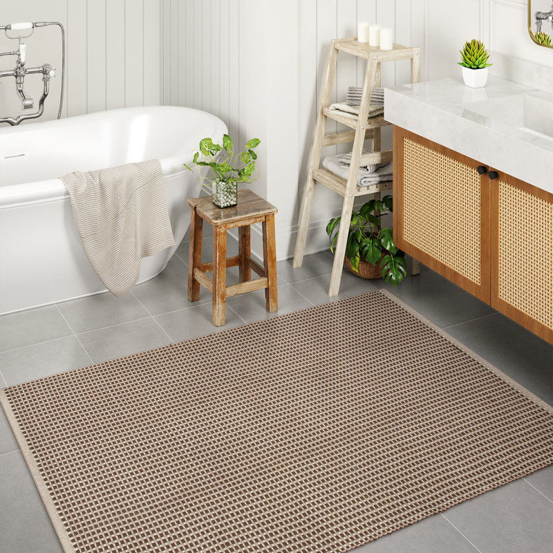 Tapis lavable en coton tissé Griss, Tapis de couloir 2 pi x 6 pi