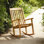 Brittany Teak Outdoor Rocking Armchair