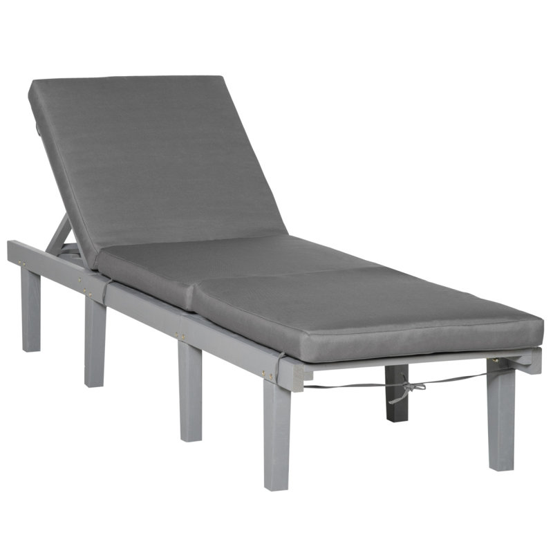 Méridienne pour l'extérieur Outsunny, Gris