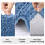 Ensemble de tapis de bain en microfibre 5 pièces avec envers antidérapant-1581635377