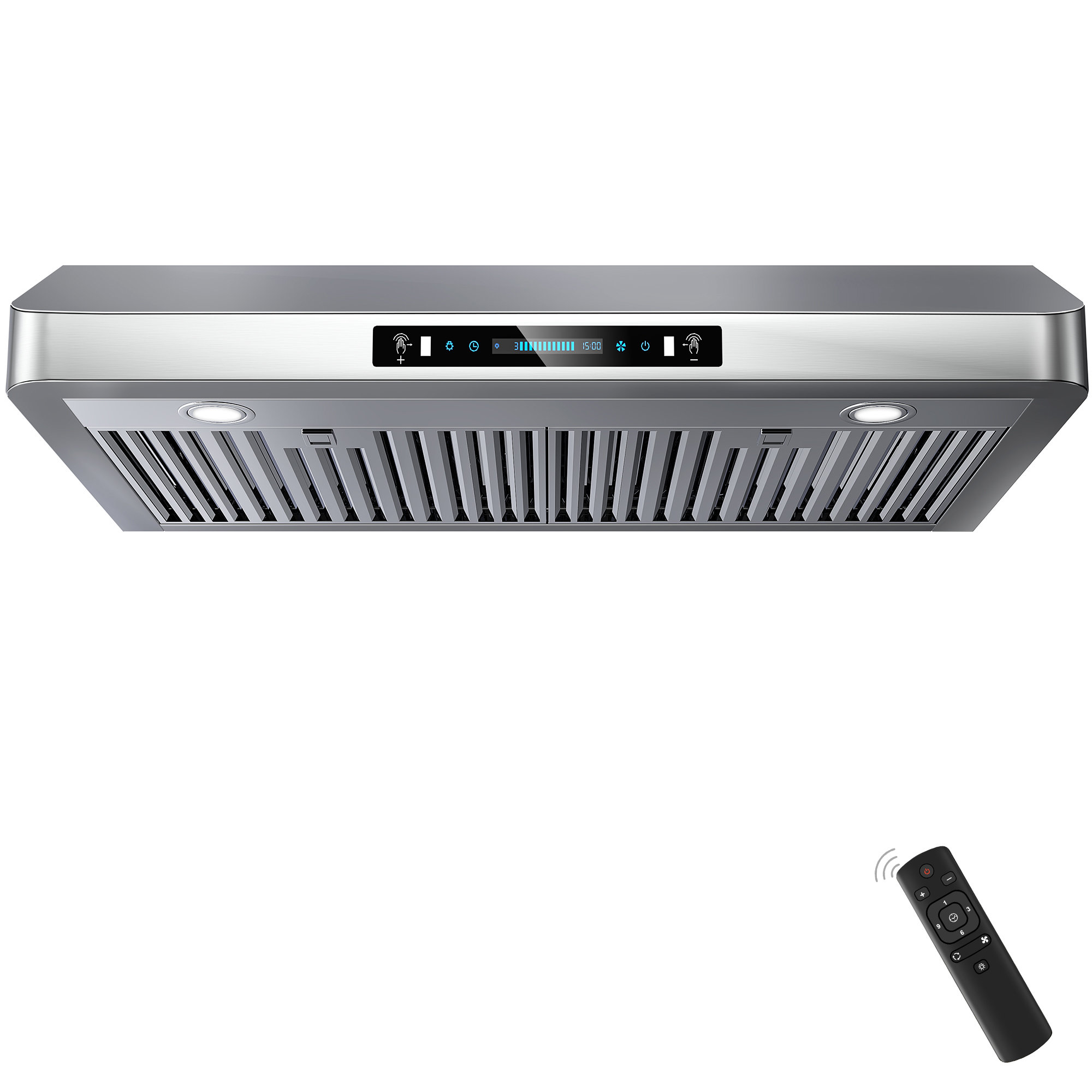 Terisitar 900 CFM Ducted Under Cabinet Range Hood In Stainless Steel ...