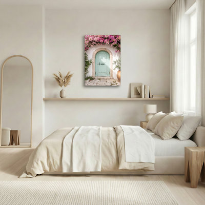 Ensemble de 1 tableau mural floral sur toile pour porte
