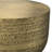 Johnsen 30"W Metal Boho Modern Round Coffee Table with Textured Detail, Assembled-104200689