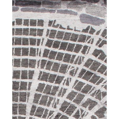 Tapis unique gris de 4 pi x 6 pi Em Wilson