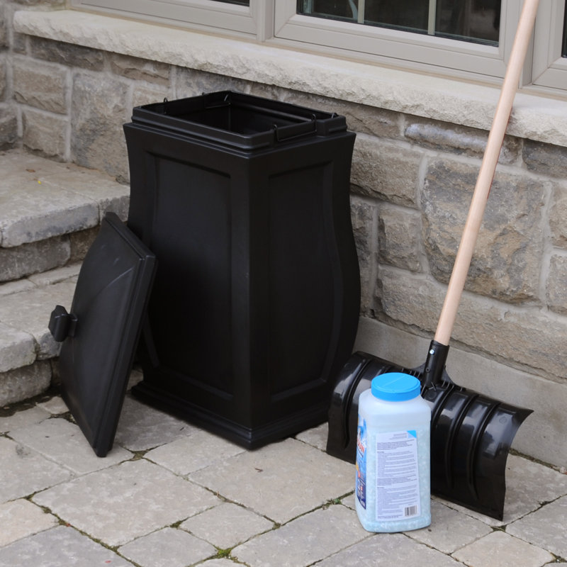 Ariani 22 Gallon Plastic Deck Box, Black