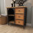 Wood 3 Drawers and 2 Shelves Brown Cabinet