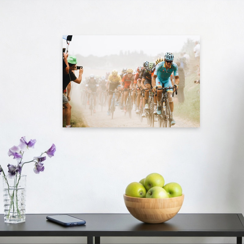 «Dusty Road Race», art mural contemporain, 12" H x 18" W
