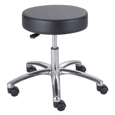 Height Adjustable Lab Stool with Casters by Safco Products Company