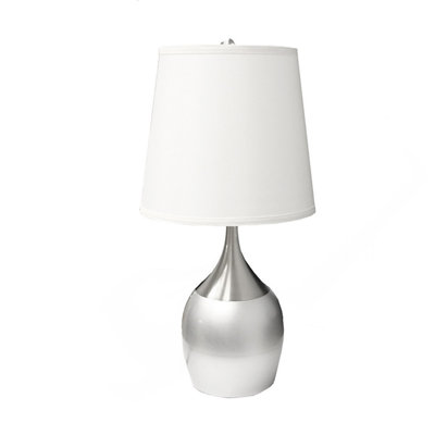 Lampe de table 24 po avec abat-jour blanc 24 po