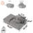 Modern Oversized Upholstered Sectional Sofa Couch Set with Sparkling Chenille Fabric, Modular Flexibility, and No Assembly Required-291756617