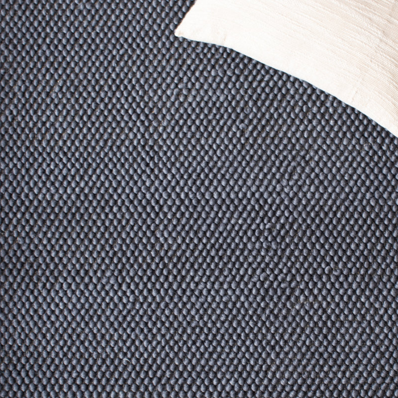 Almus Handmade Tufted Wool Dark Gray Area Rug, Runner 2'3" x 11'