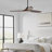 Collins 60" Smart Indoor/Outdoor Black Ceiling Fan with Remote Control and Reversible Motor works with Alexa, Google Home and Bond Home Action from Visual Comfort Fan-854557855-827483341-827483342