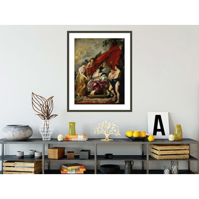 La naissance de Louis XIII (1601-43) à Fontainebleau le 27 septembre 1601, à partir du cycle des Médicis par Peter Paul Rubens, impression giclée encadrée