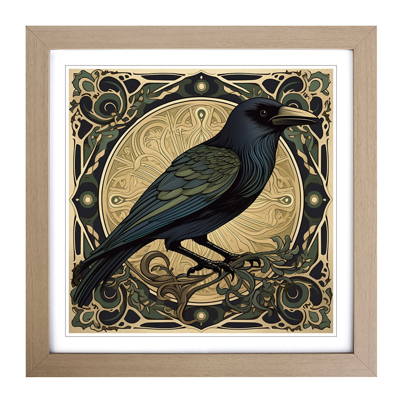 Single Picture Frame Print on Wood, Oak